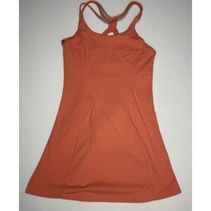 Mono B Woman's Orange Sleeveless Active Athletic Dress Size Small